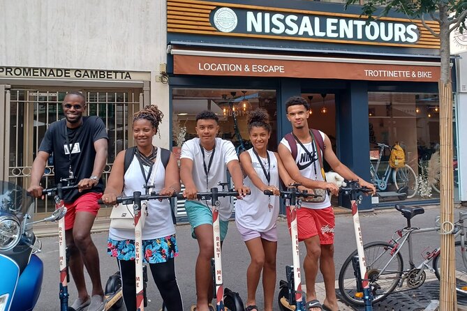 Excursion on electric scooter in Nice - The Unmissable - Colline du Château: waterfall views and the Old Town overlook