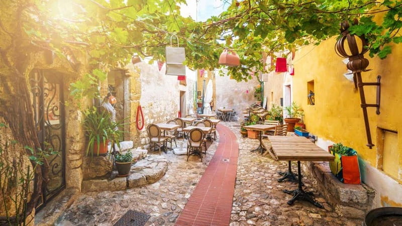 From Nice: Eze, Monaco and Monte Carlo Half Day Tour - Clifftop Eze village: medieval lanes at 429 meters