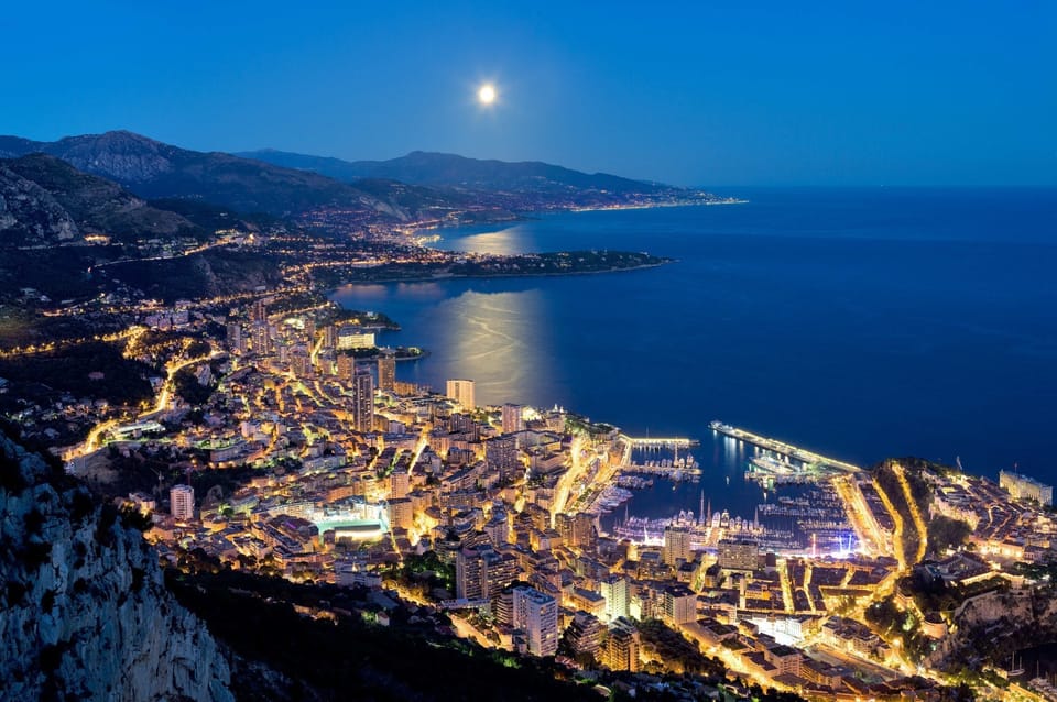 Monaco and Monte-Carlo by Night with Private Driver/Guide - Monaco by Night Starts With a Scenic Drive From Nice’s Coast