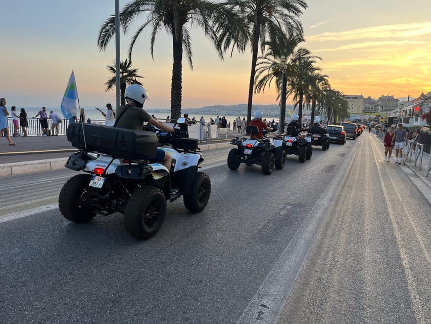 NICE BY ELECTRIC QUAD:panoramic tour from Nice - Electric Quad Comfort and Equipment: What You Get