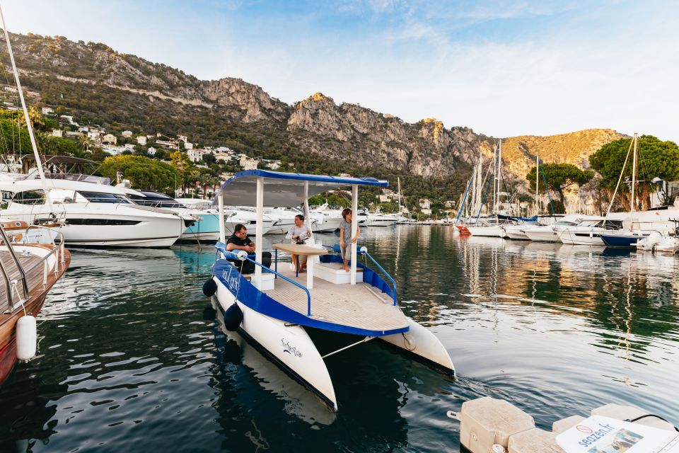 Nice: Private Sunset Tour on Solar Powered Boat - Taking the controls: the slow-boat joy you can drive yourself