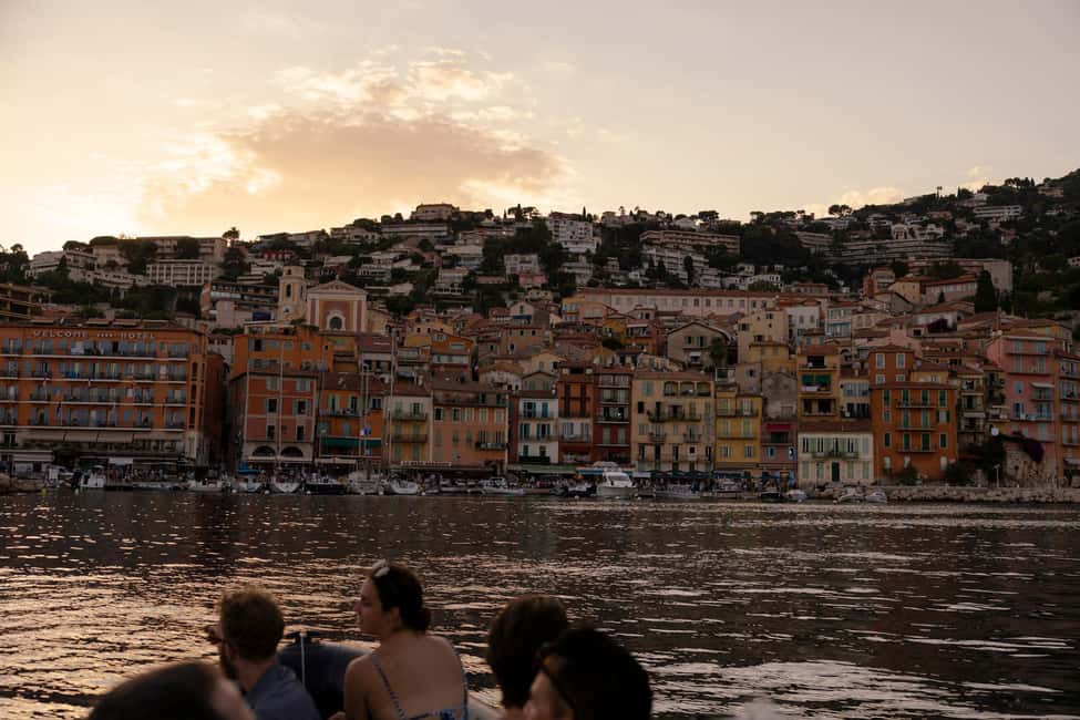 Nice: Sunset Boat Tour with Wine and Local Snacks - Saint-Jean-Cap-Ferrat and the French Riviera coastline views