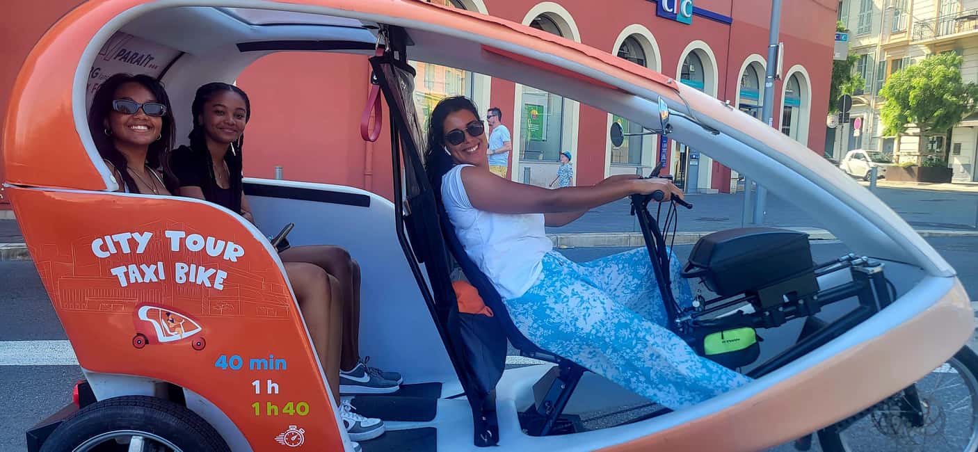 Nice : Visite privé 1H en Vélotaxi avec un guide local. - From the waterfront to Promenade des Anglais viewpoints